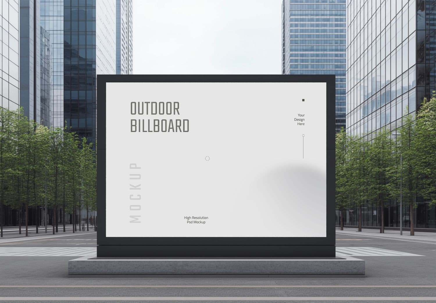 Minimal Outdoor Billboard Mockup – Urban Design Preview