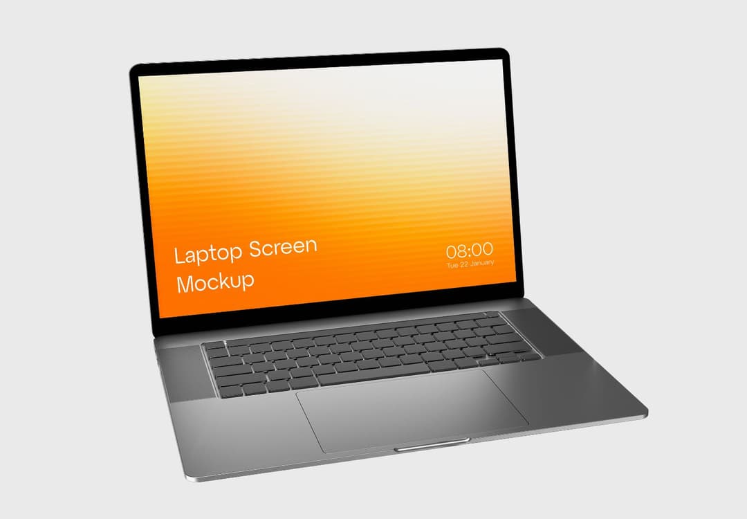 Modern Laptop Screen Mockup for Digital Projects