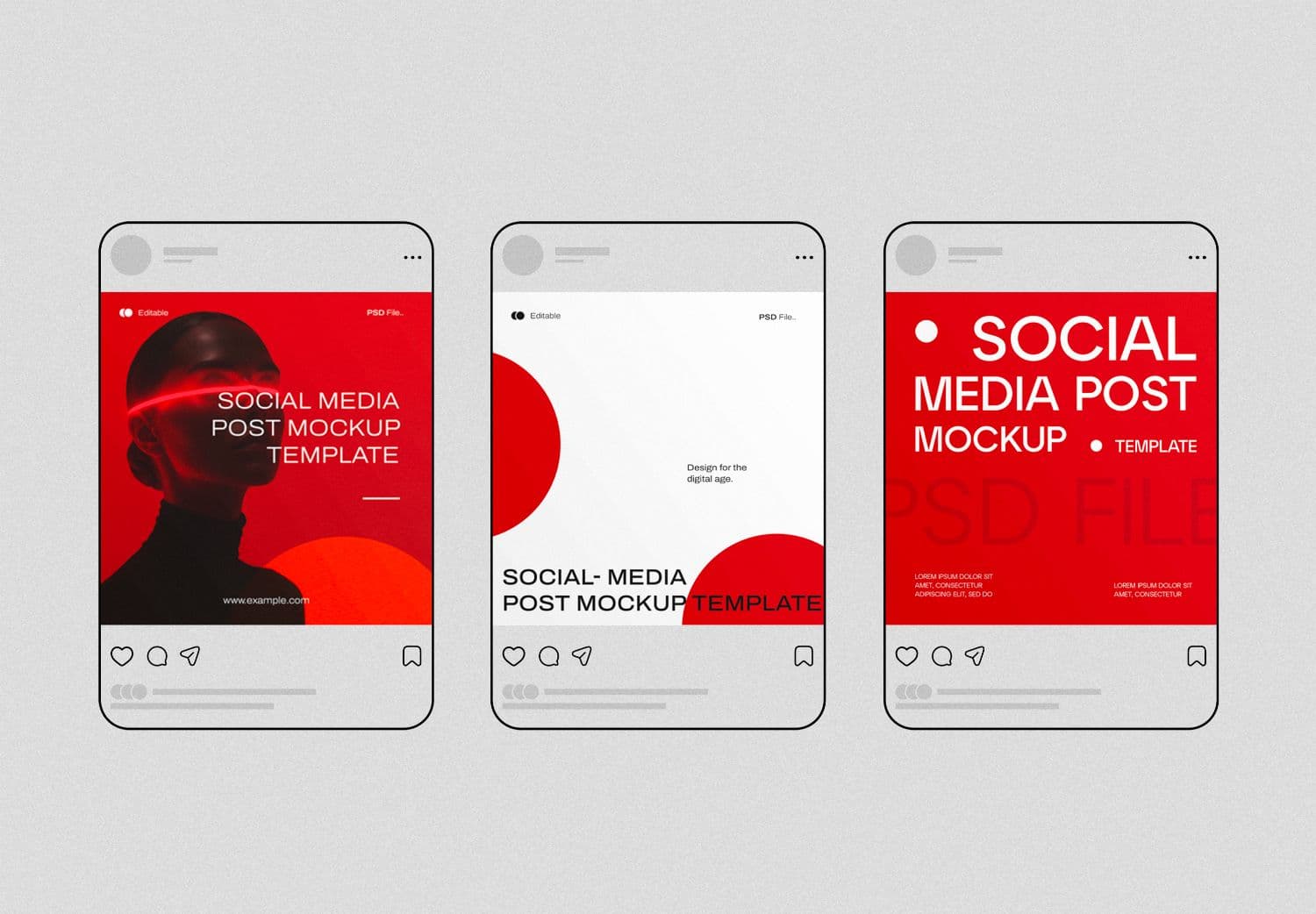Instagram Social Media Post Mockup Pack for Brand & Campaign Designs