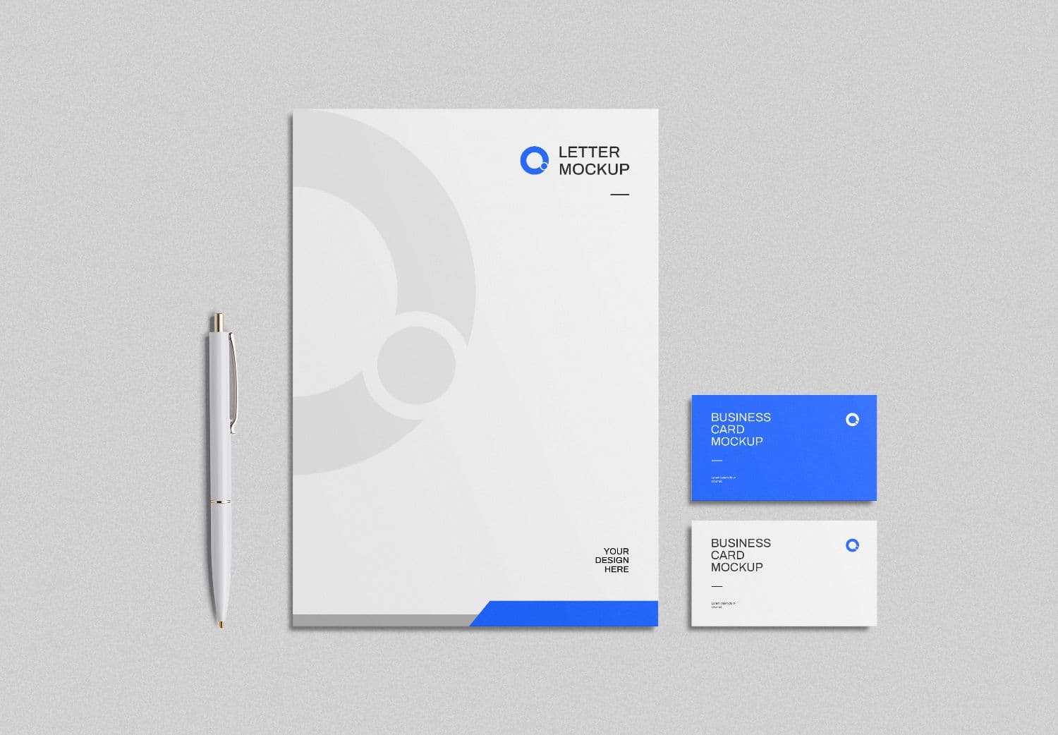 Letter & Business Card Mockup Set