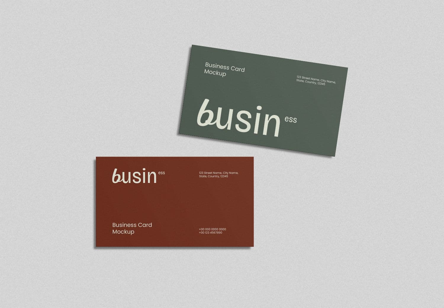 Minimal Business Card Mockup Template