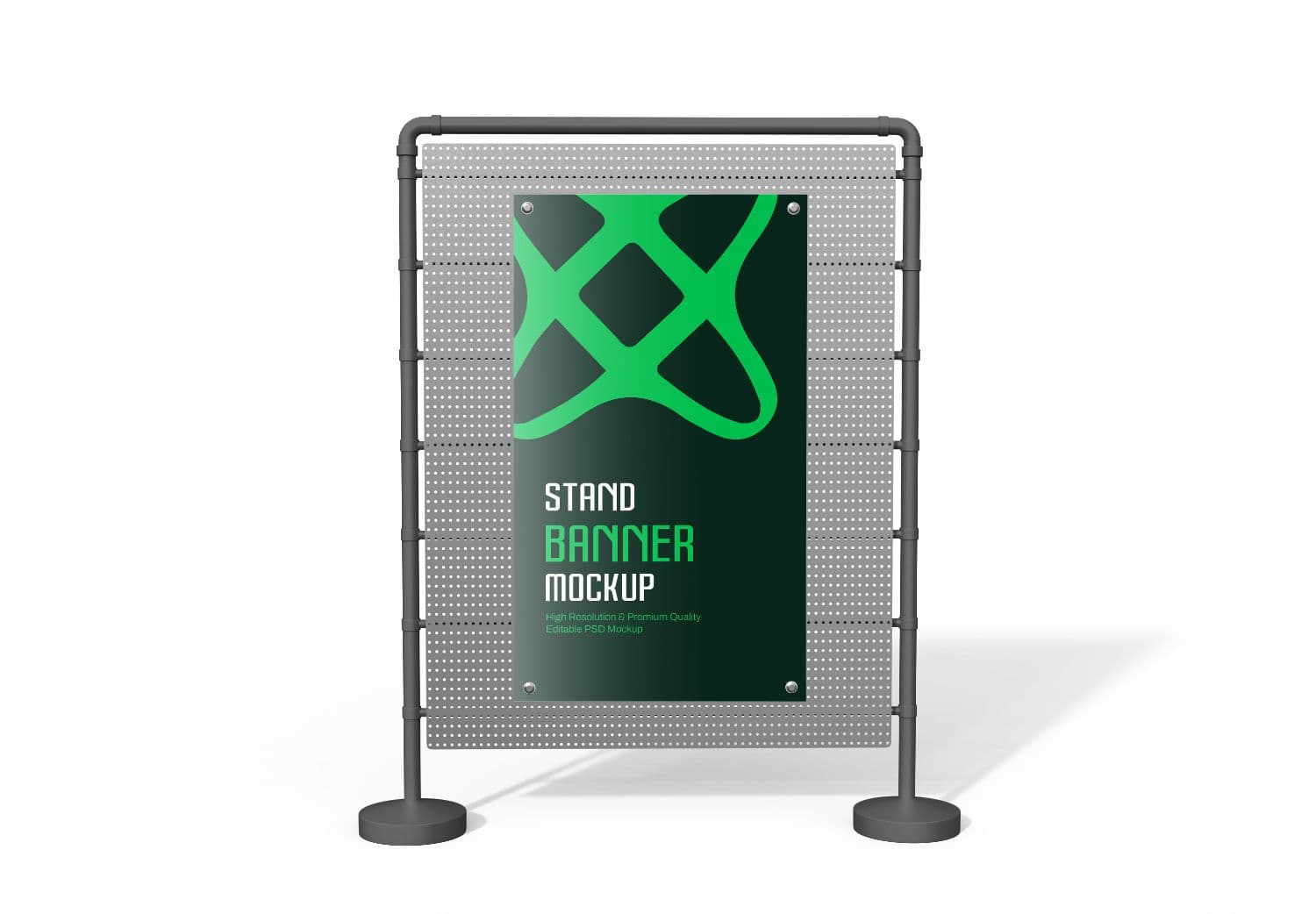 Stand Banner Mockup – High Quality PSD for Trade Shows & Exhibitions