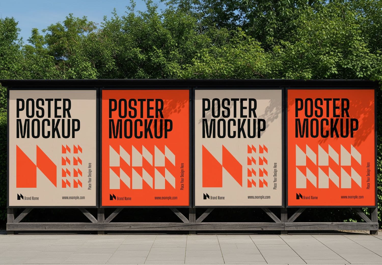 Outdoor Poster Mockup Display