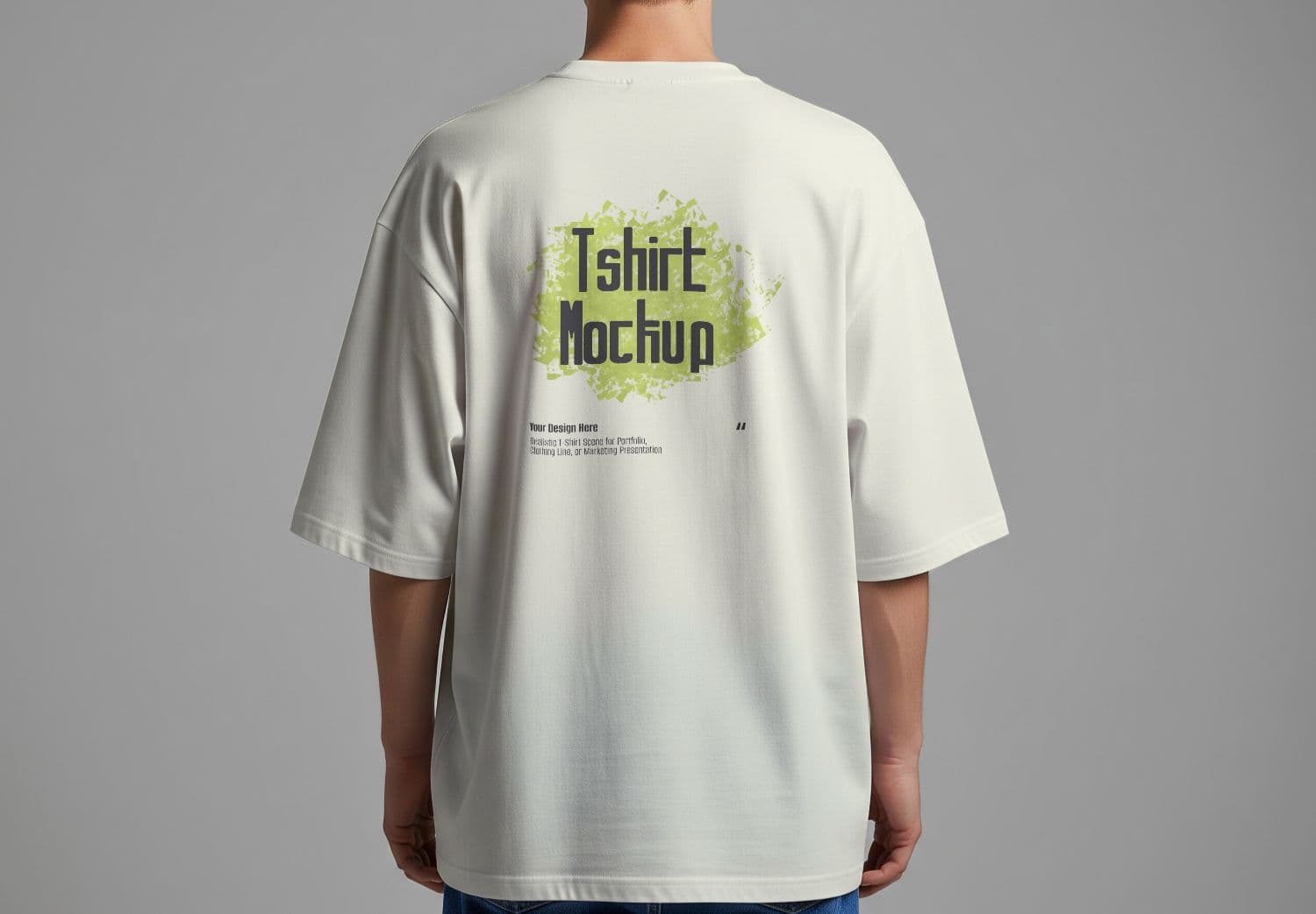 Men's Back View T-Shirt Mockup