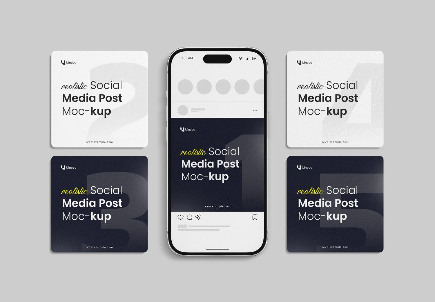 Minimal Social Media Mockup Kit for Instagram Post Presentations