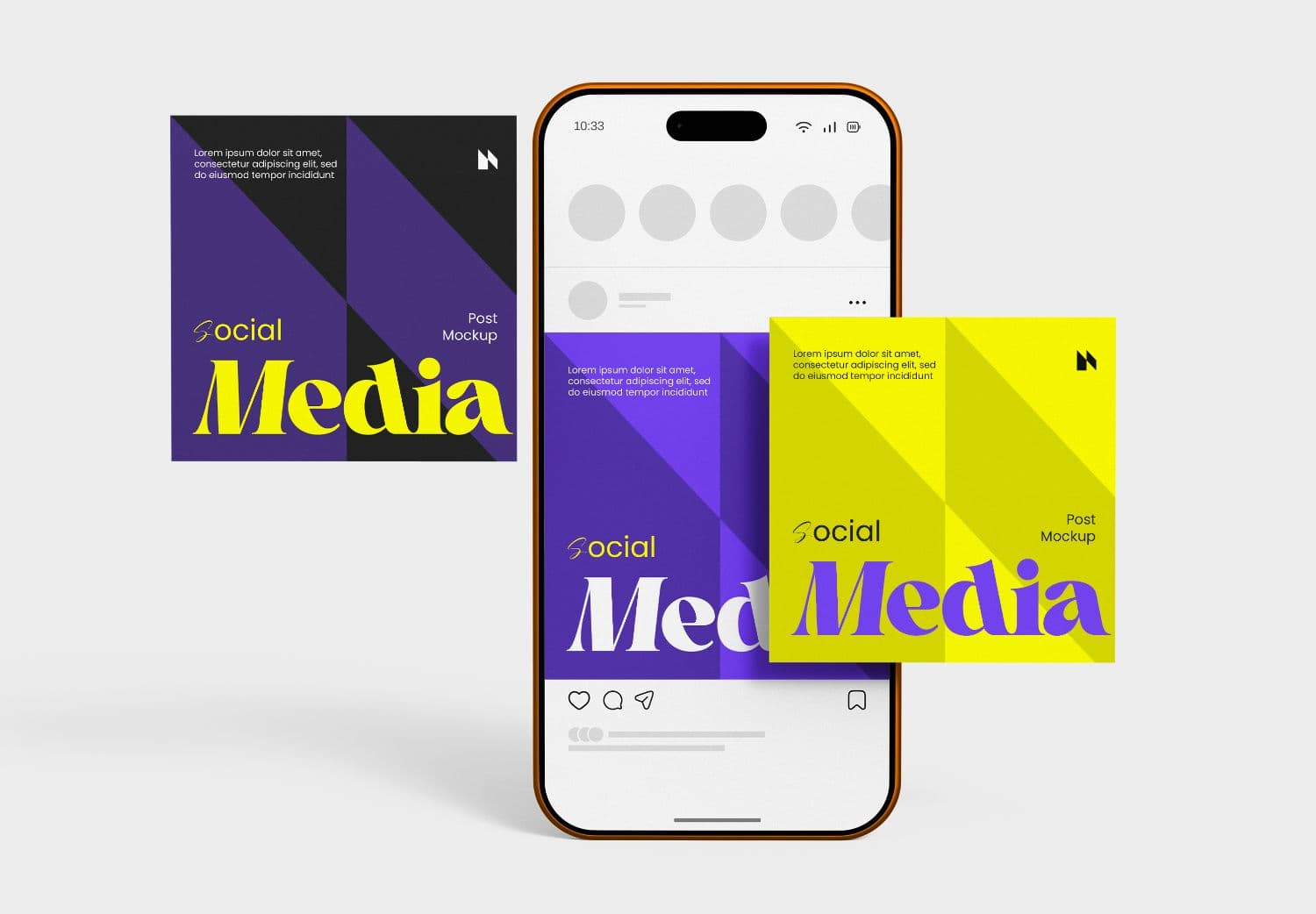 Instagram Post Mockup for Social Media Campaign & Content Presentation