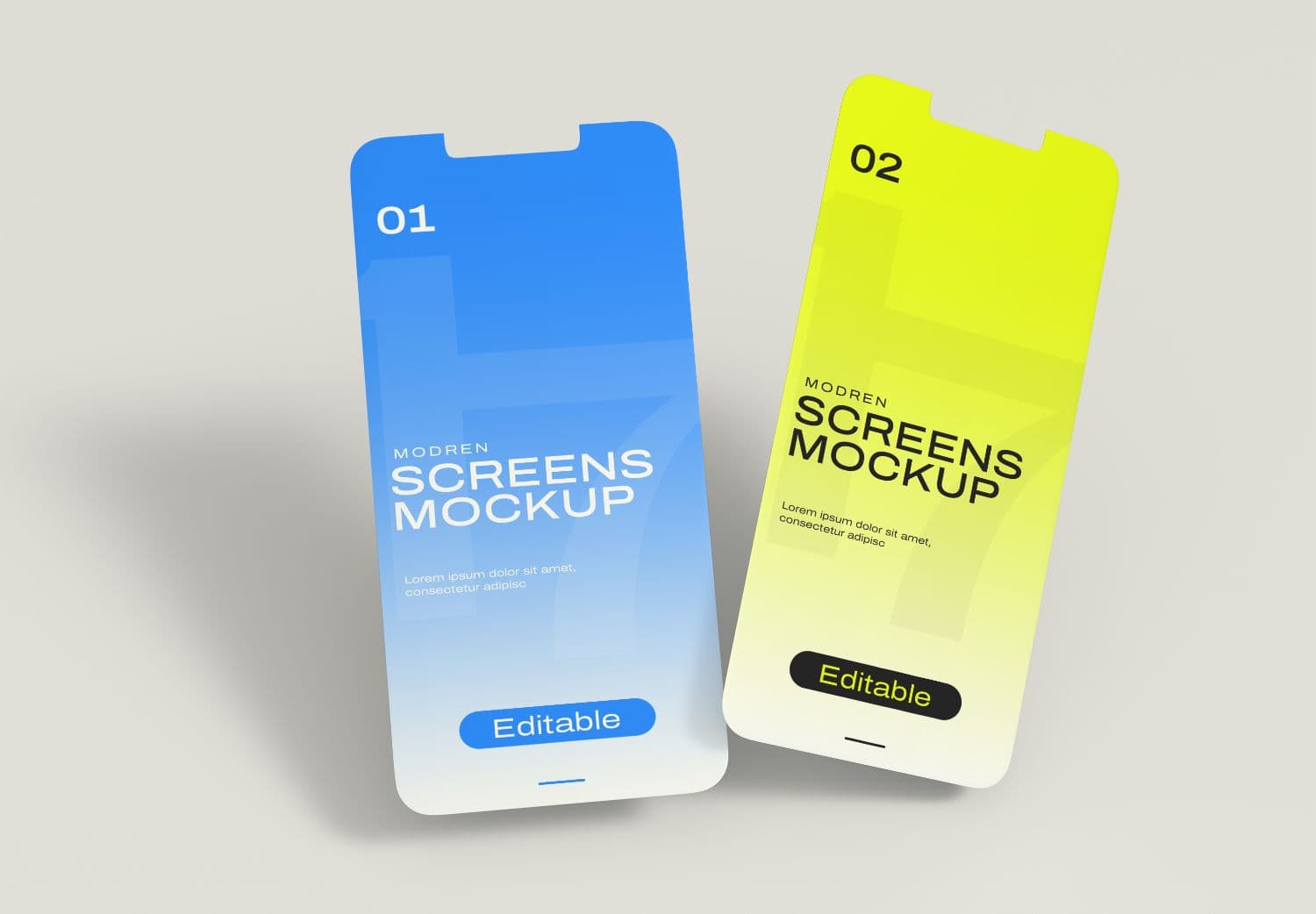 iPhone 14 Pro Mockup Screens for App Design