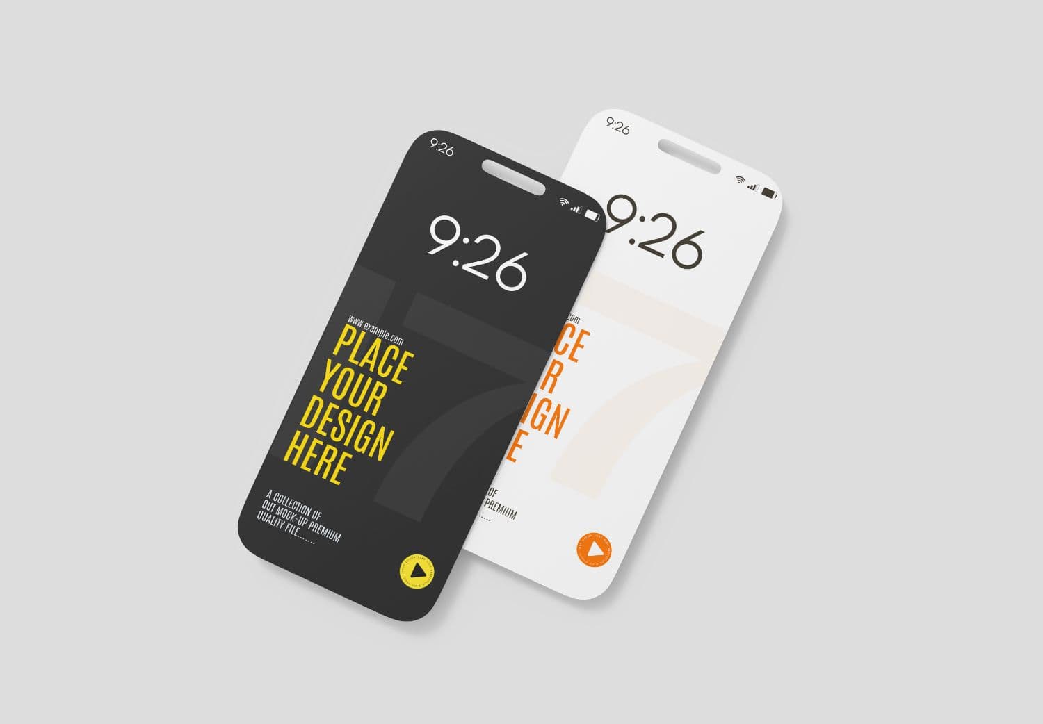 iPhone Mockup Set for Dark and Light Designs