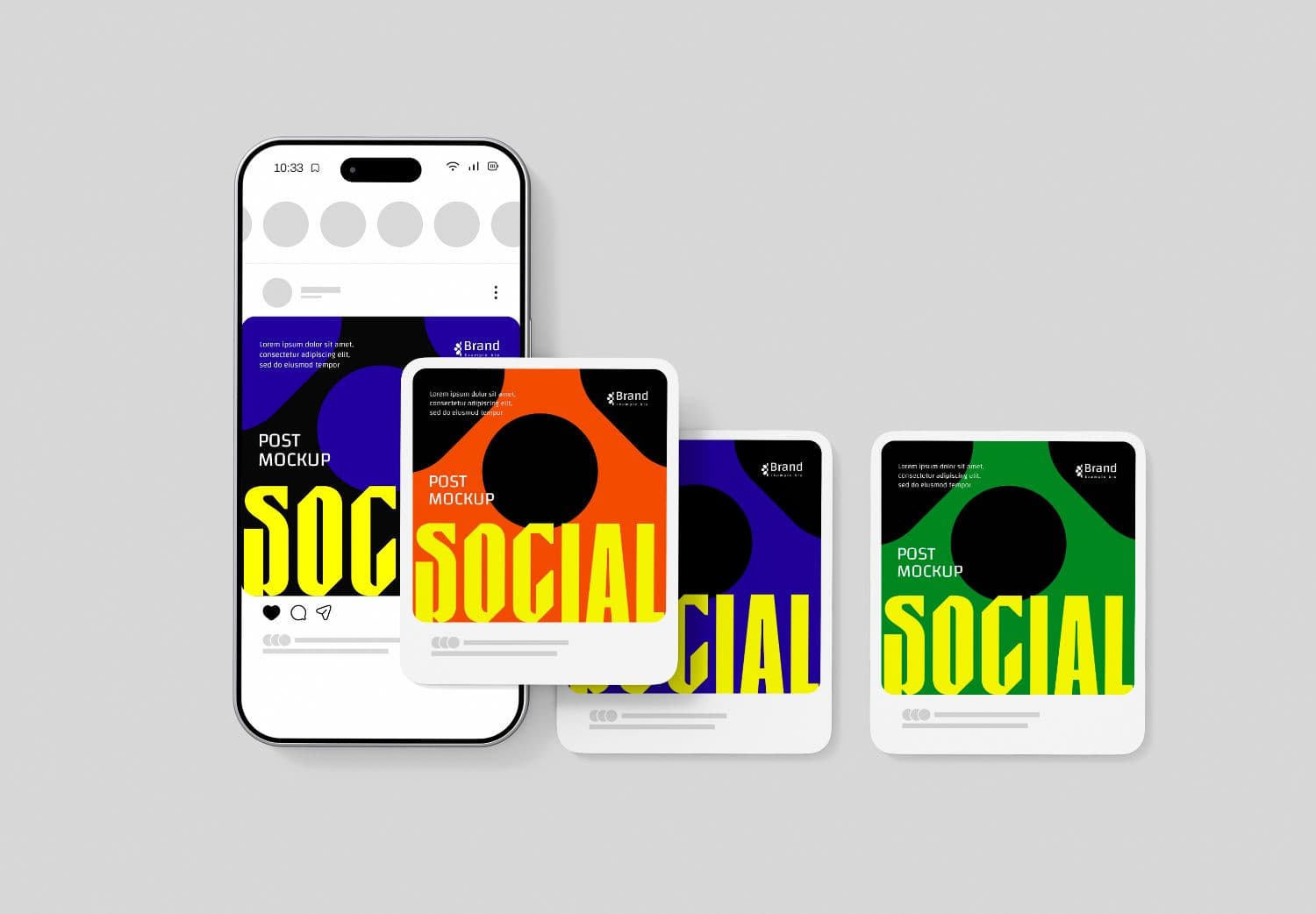 Instagram Post Mockup for Social Media Campaign Presentations