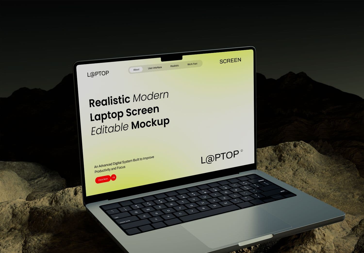 PSD Mockup Laptop for Website and UI Design Showcase | MockupHive