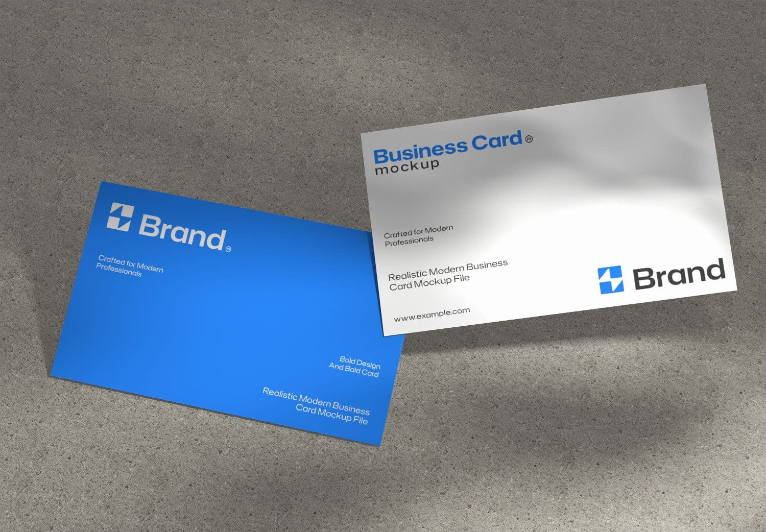 Realistic Modern Business Card Mockup for Branding Projects
