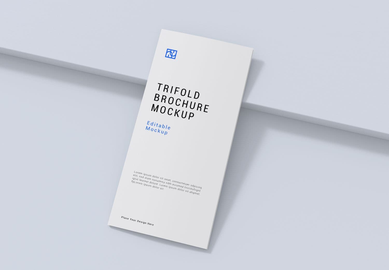 Minimalist Trifold Brochure Mockup for Business Design