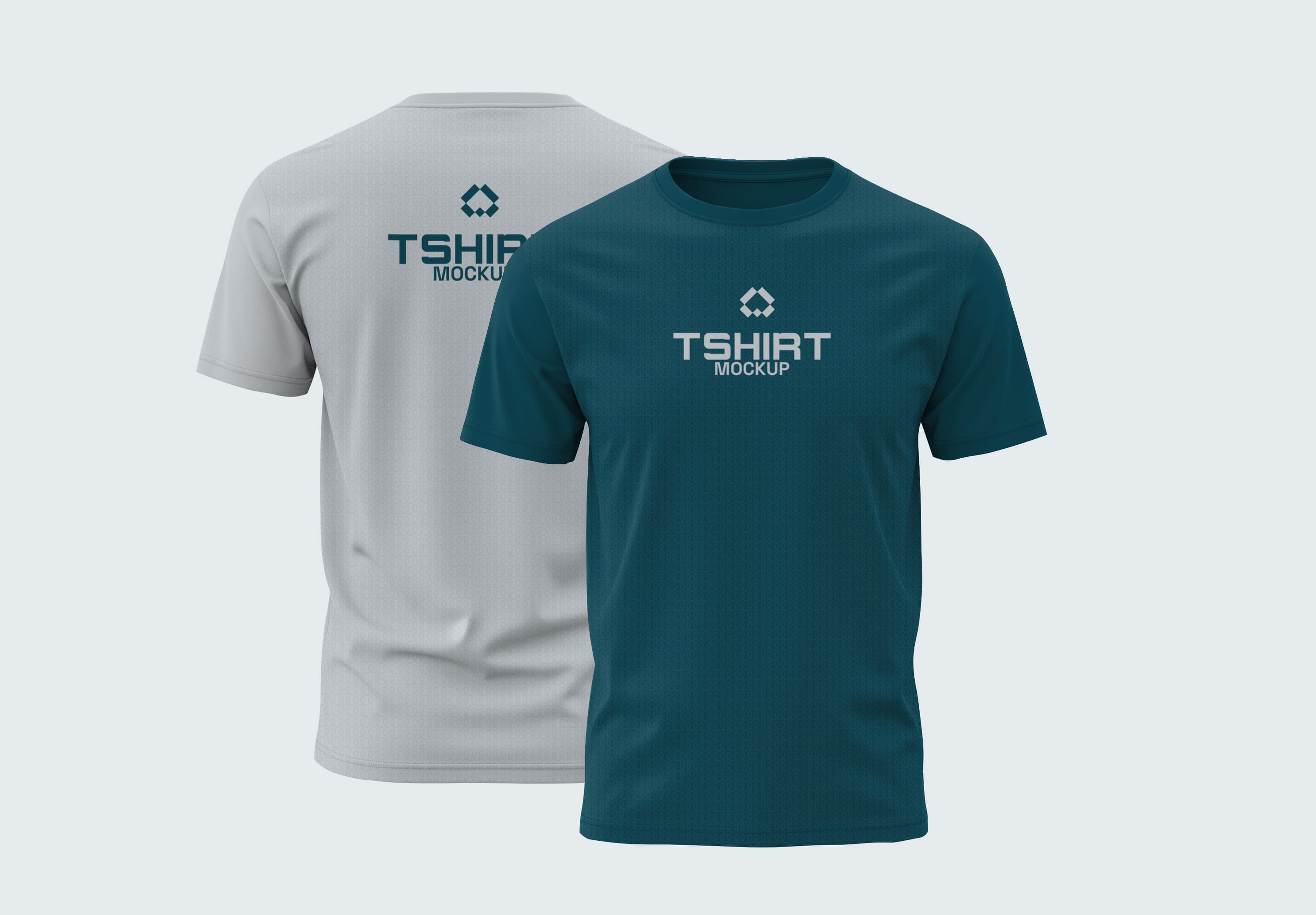 Realistic T-Shirt Front Back Mockup for Designers | MockupHive