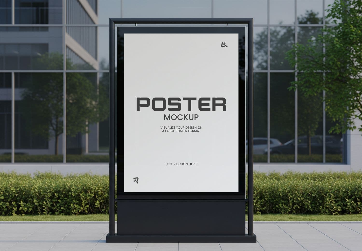 Realistic Outdoor Street Poster Mockup for Design Projects