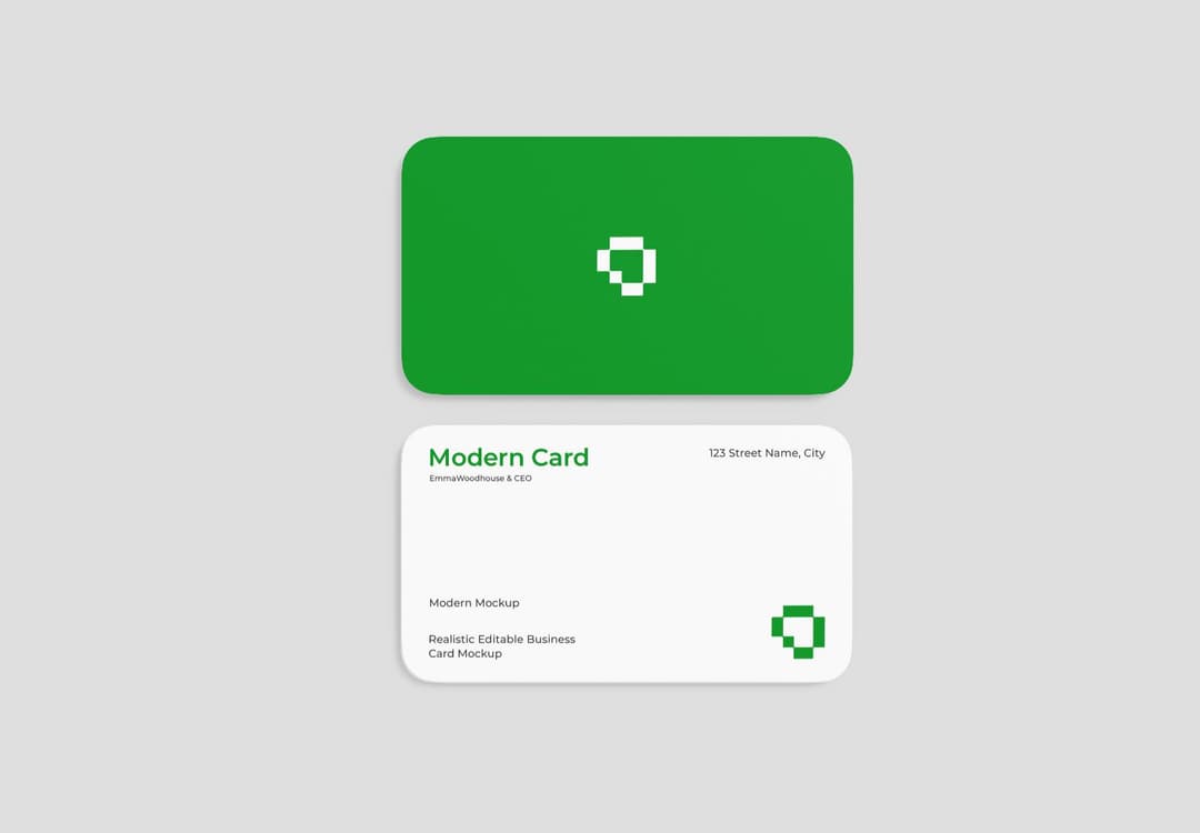 Modern Business Card Mockup