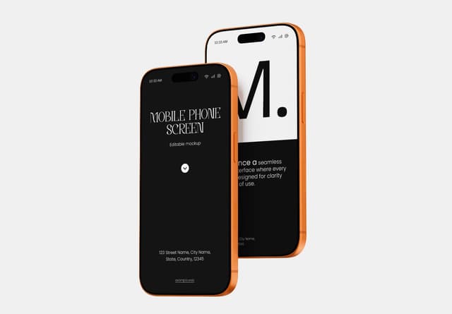 Apple iPhone 17 Pro Max Duo Mockup