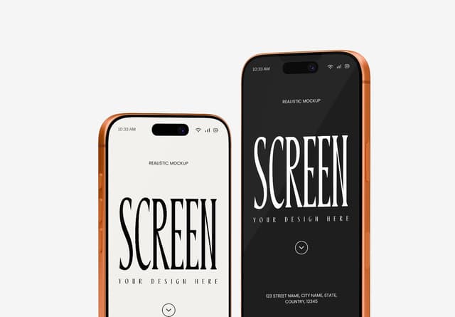 Apple iPhone 17 Pro Max Twin Mockup