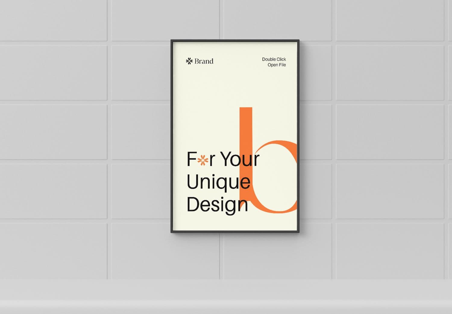Minimal Wall Poster Frame Mockup