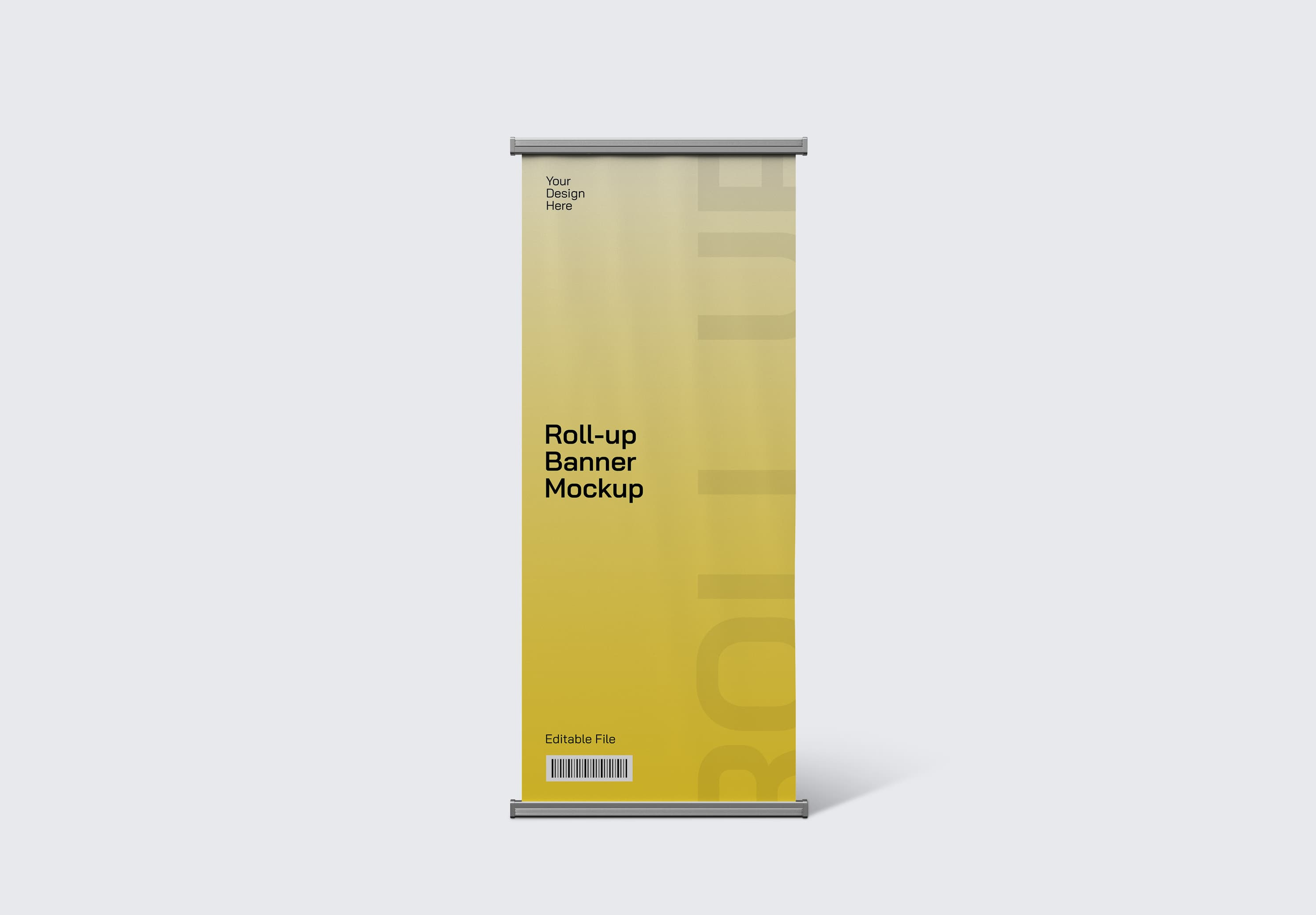 Minimal Roll Up Banner Mockup