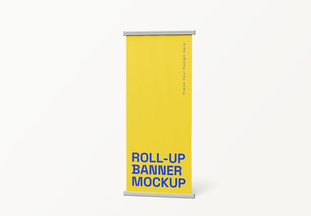 Minimal Roll Up Banner Mockup Display