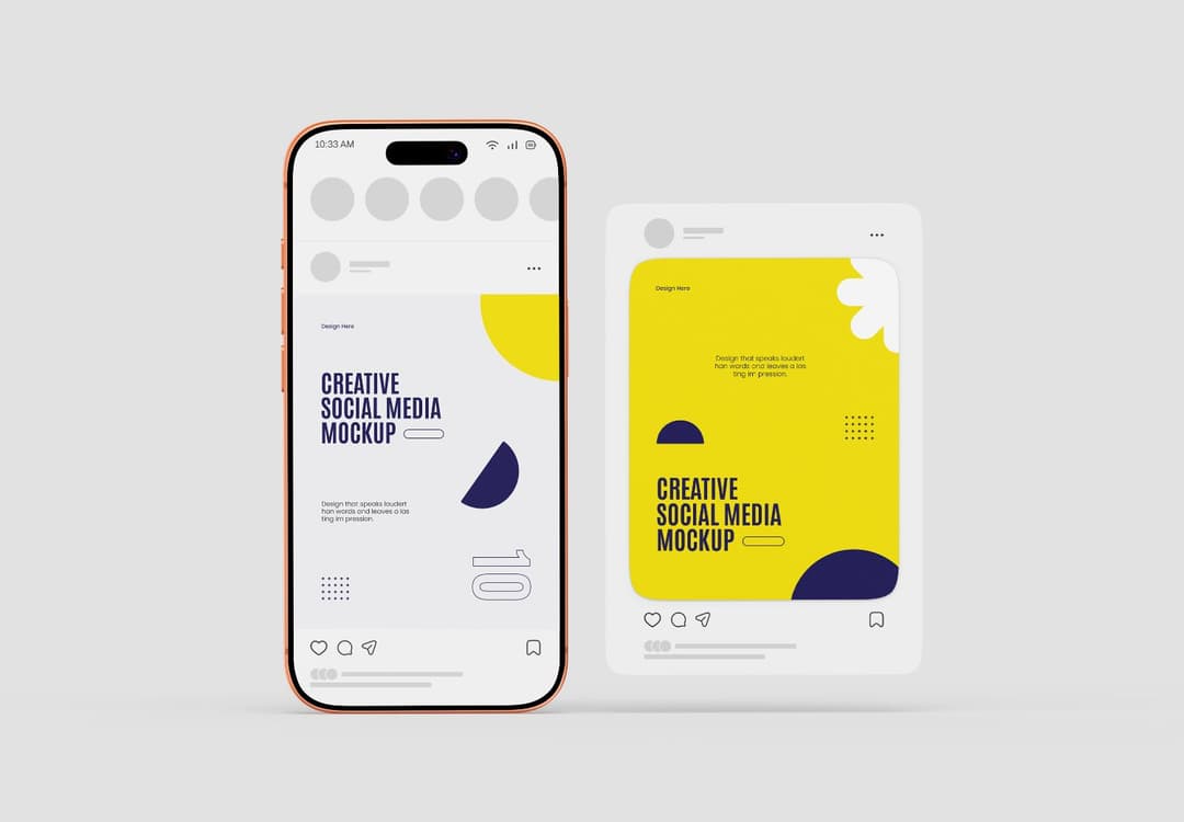 Creative Social Media Post Mockup