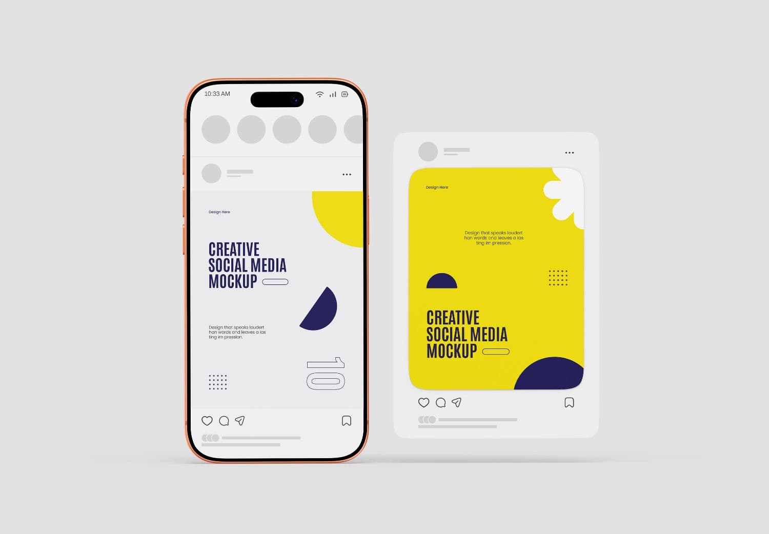 Creative Social Media Post Mockup
