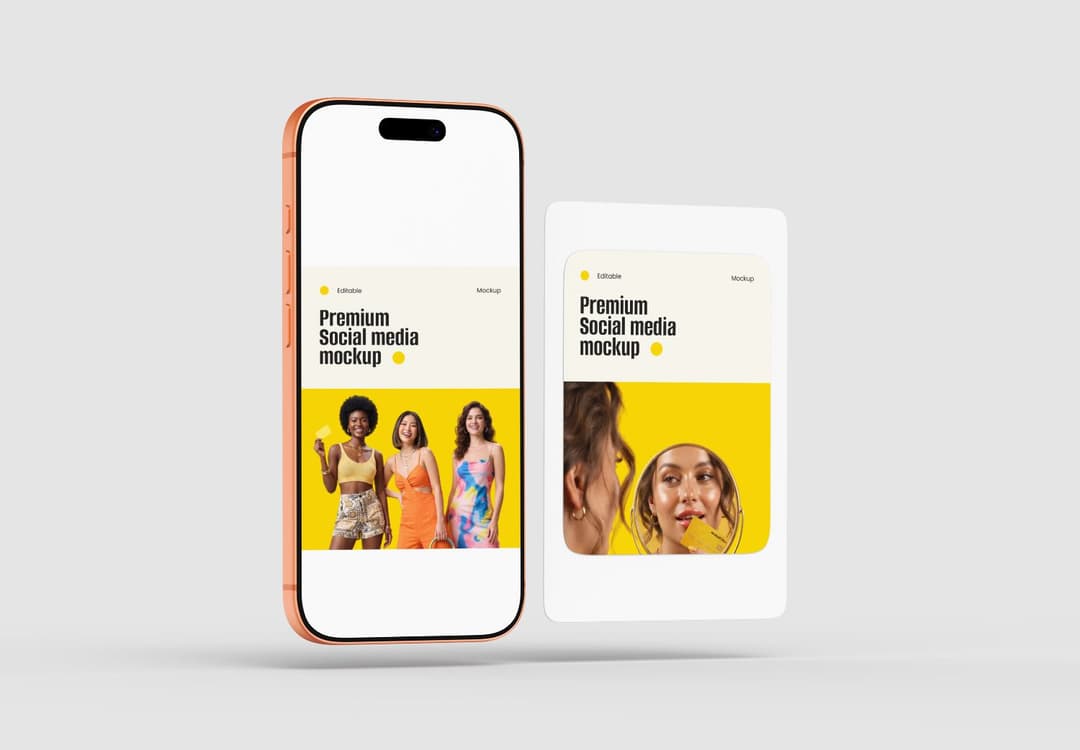 Social Media Post Mockup – Modern Mobile Presentation