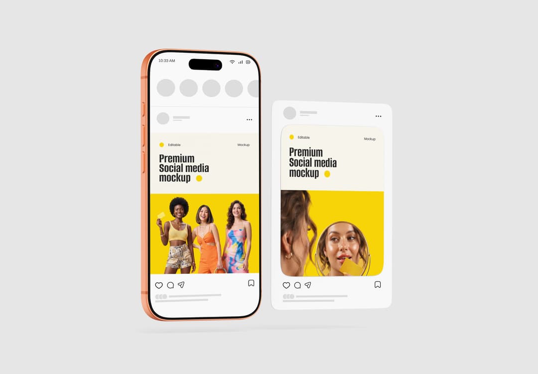 Social Media Post Mockup – Modern Mobile Presentation