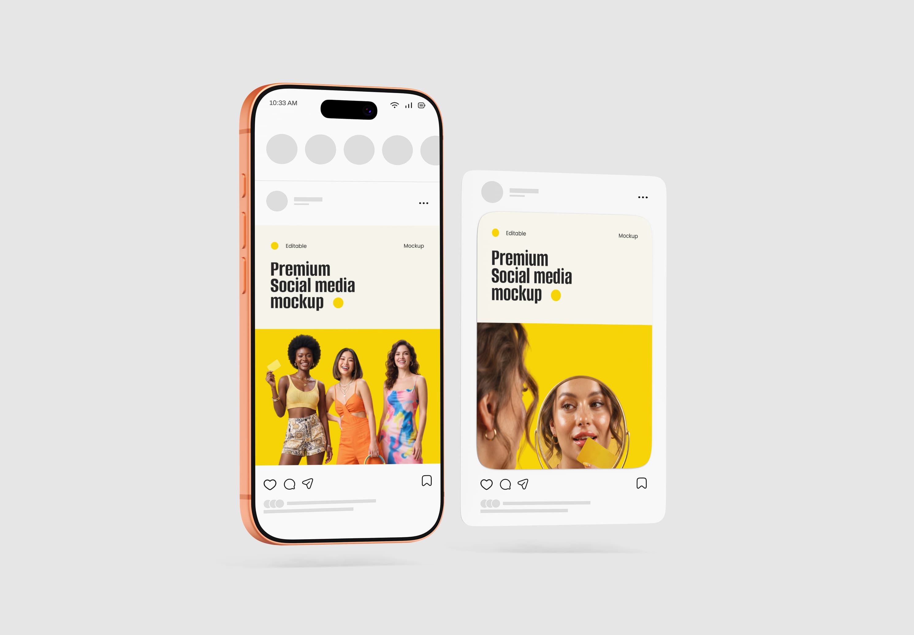 Social Media Post Mockup – Modern Mobile Presentation