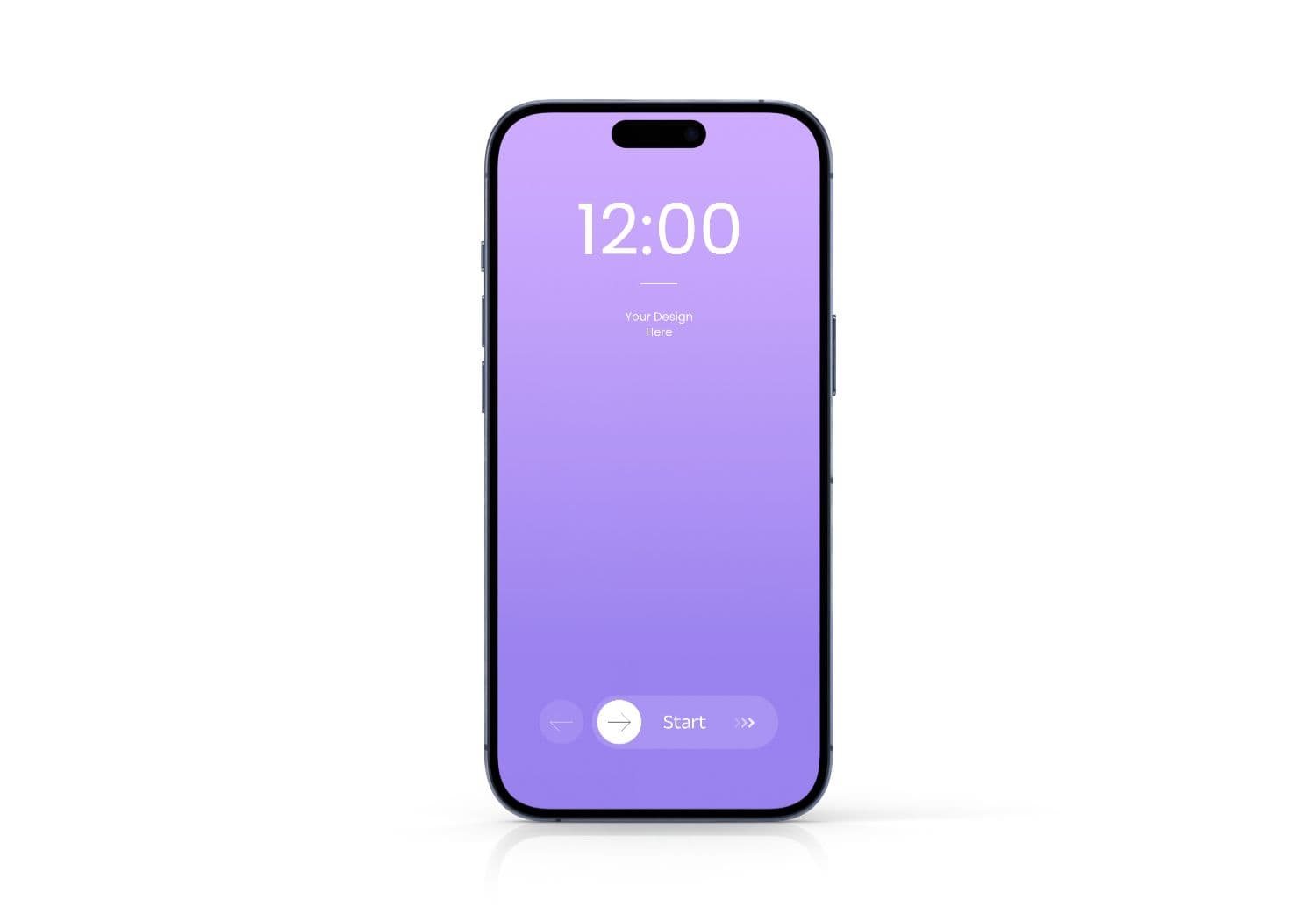 Front View Phone Mockup for Mobile UI Showcase