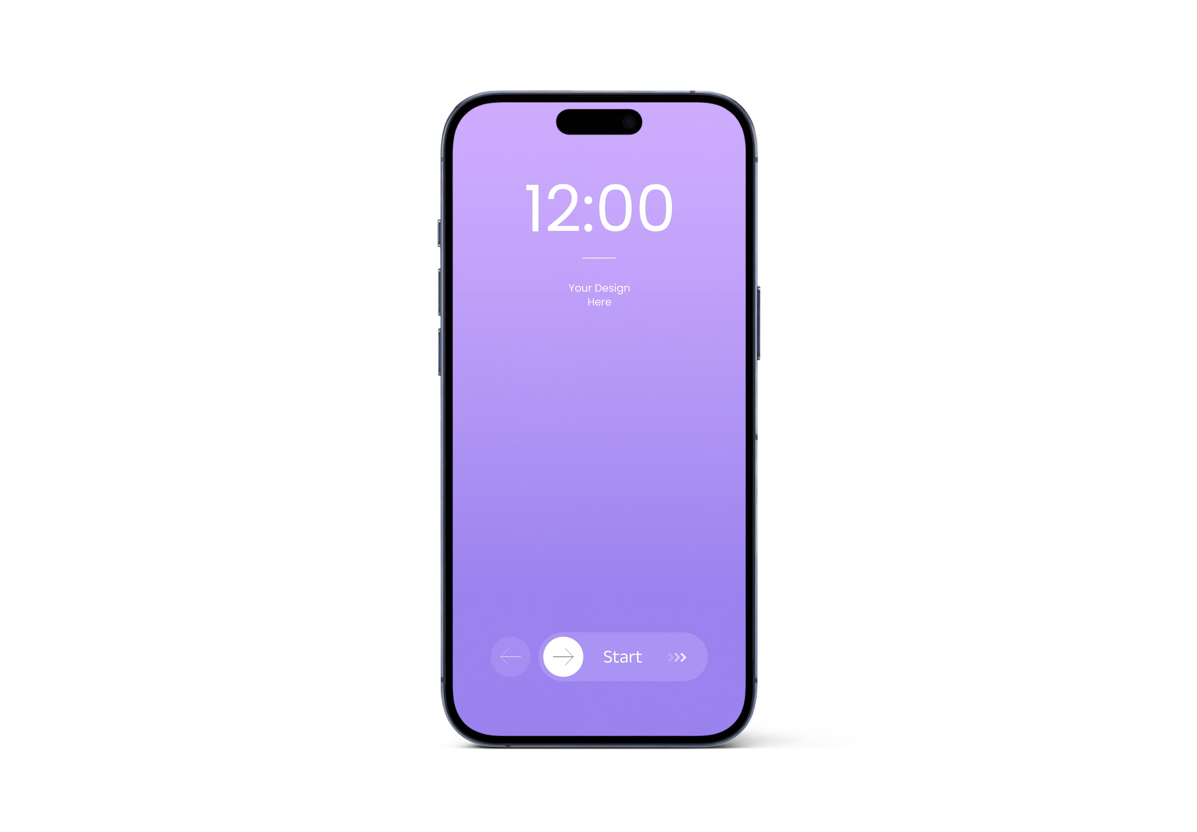 Front View Phone Mockup for Mobile UI Showcase