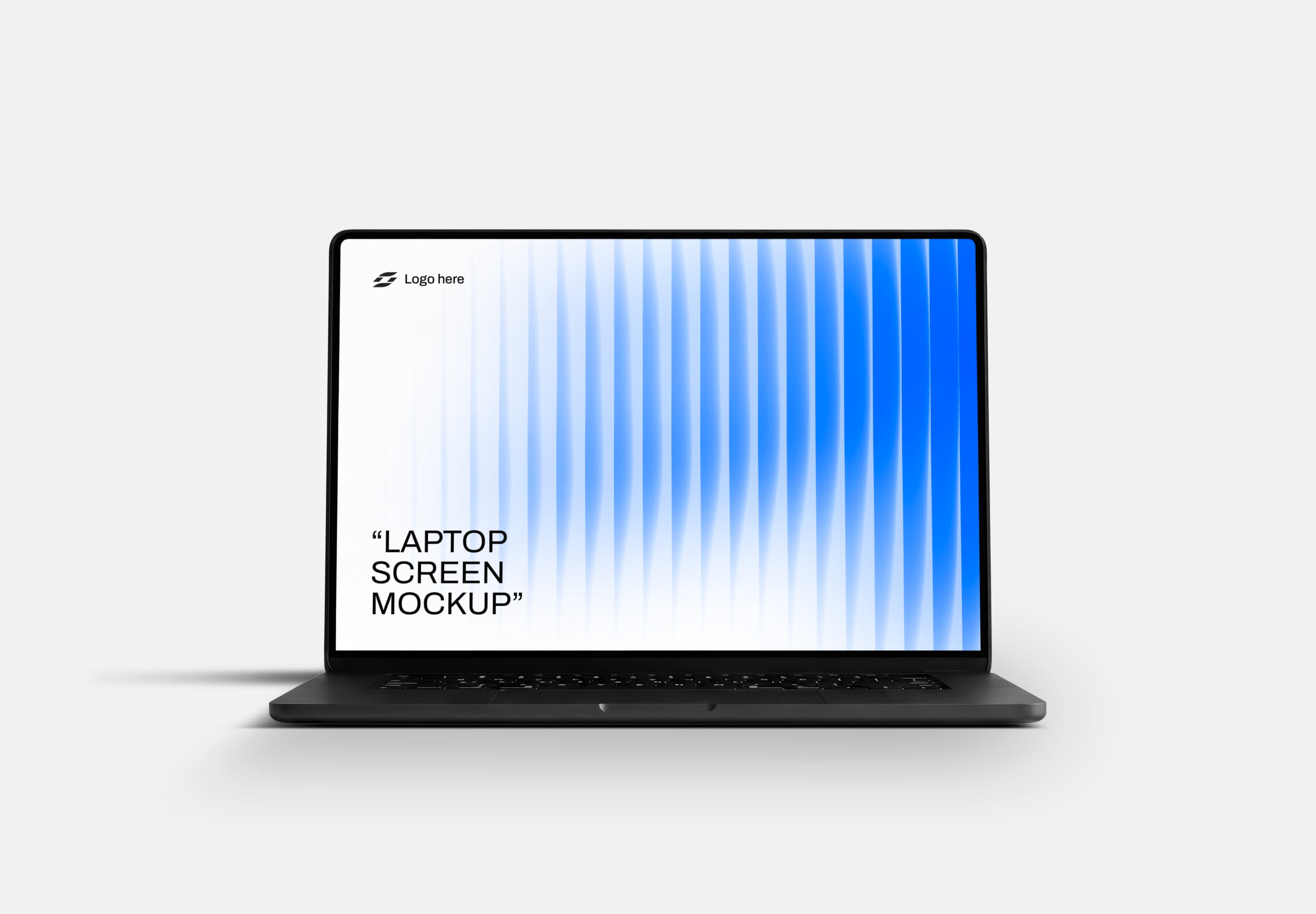 Macbook Screen Mockup - Front View Display
