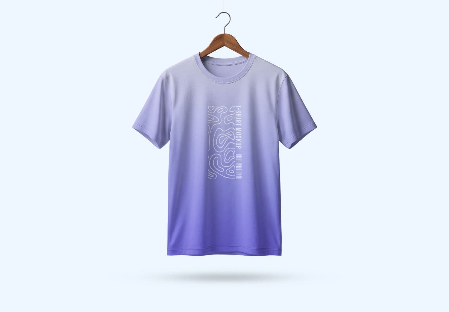 Front View Hanging T-Shirt Mockup | MockupHive