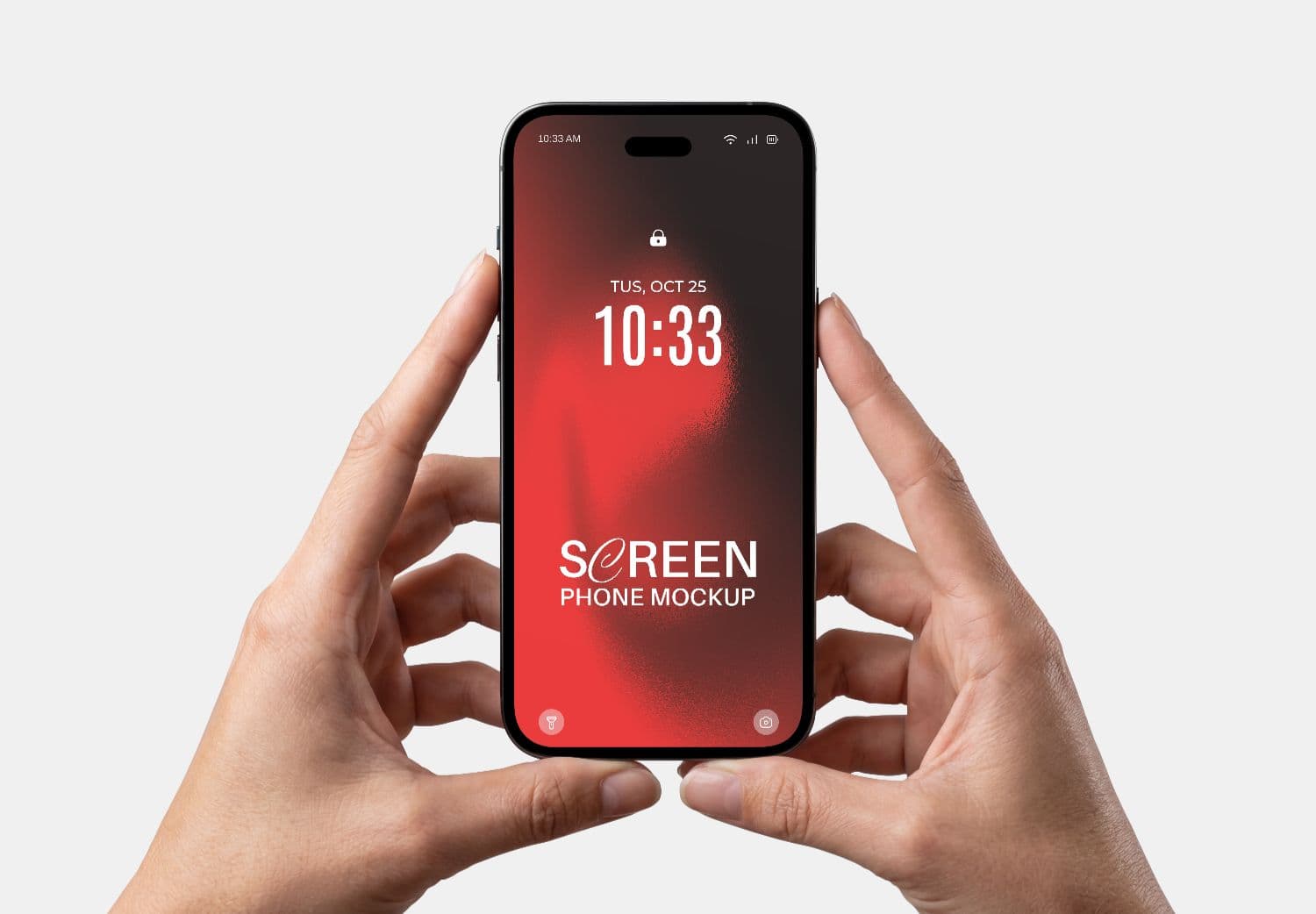 Hand Holding Smartphone Mockup | Realistic PSD & Figma