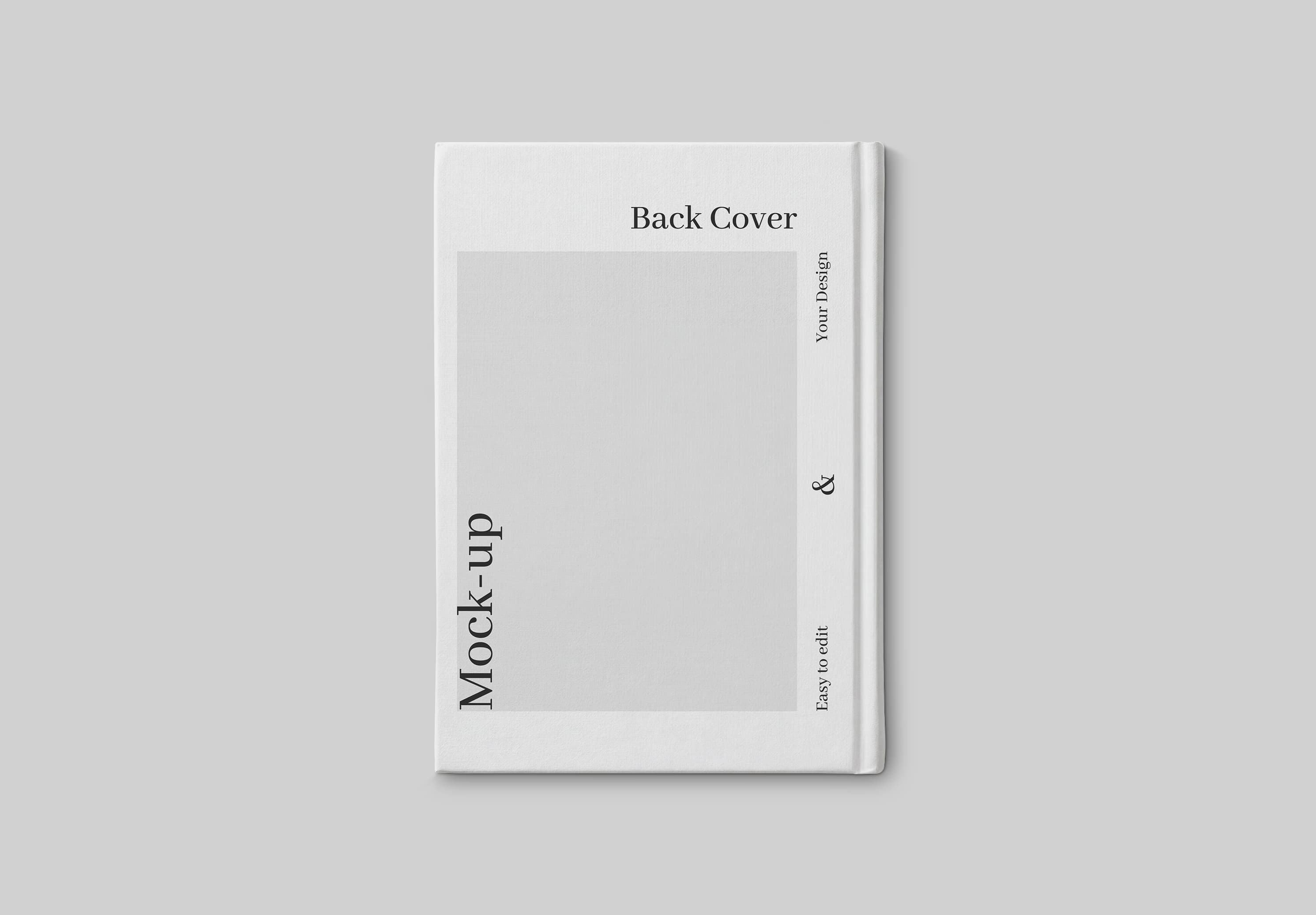 Minimal Book Back Cover Mockup | MockupHive