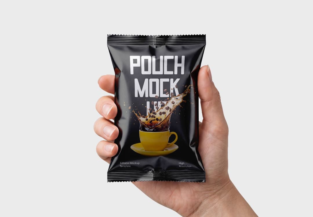 Pouch Packaging Mockup Template