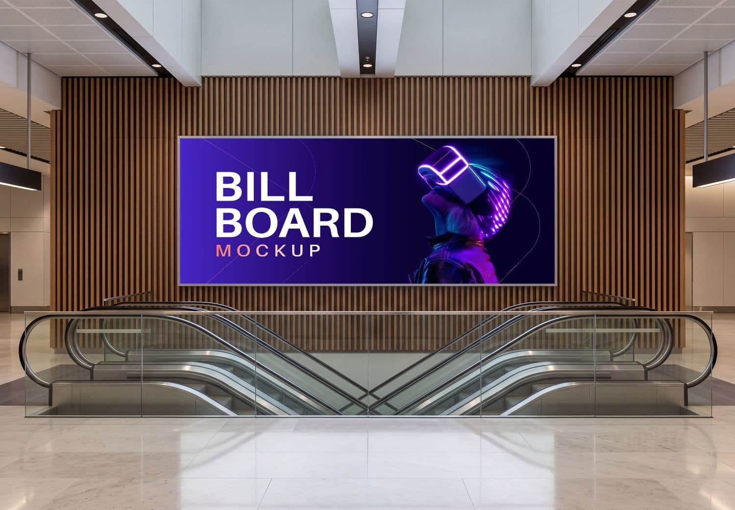 Shopping Mall Billboard Mockup PSD