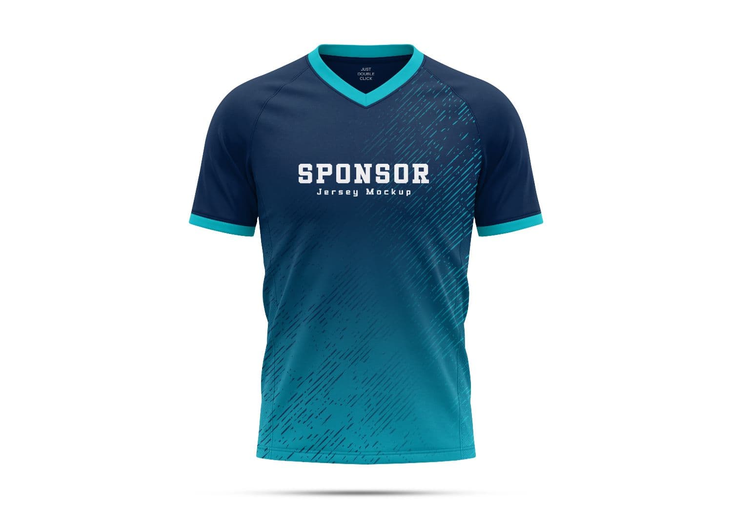 Premium V-Neck Soccer Jersey Mockup – Realistic Sportswear Template