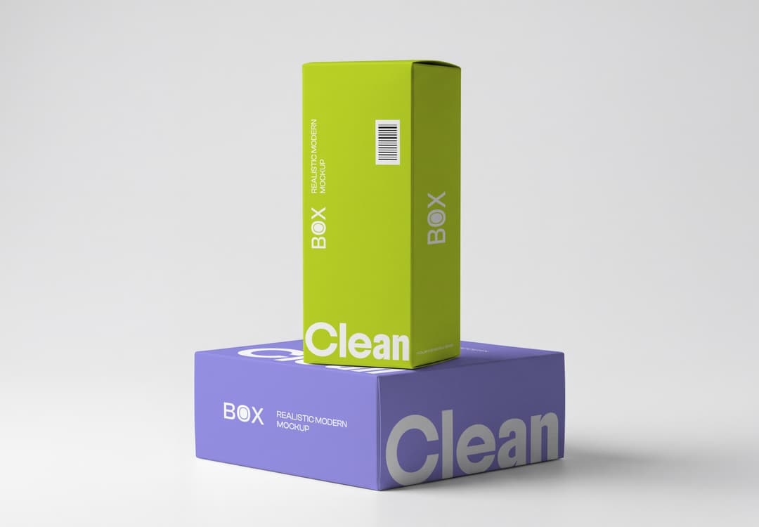 Premium Product Packaging Box Mockup