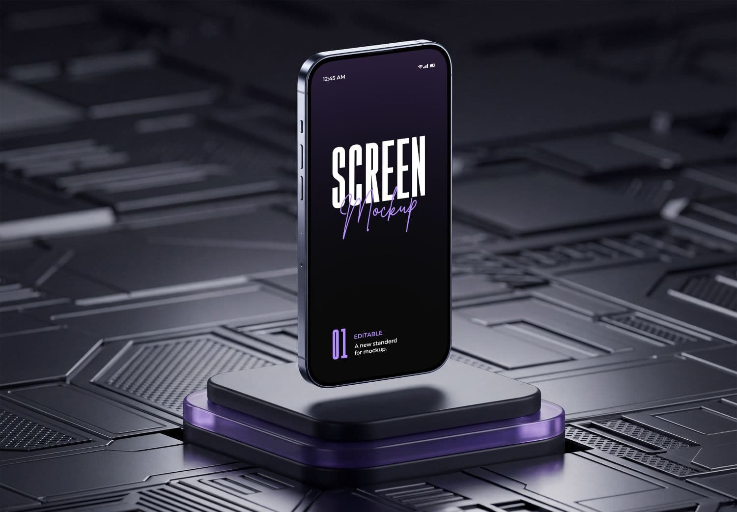 Floating Phone Screen Mockup PSD | MockupHive