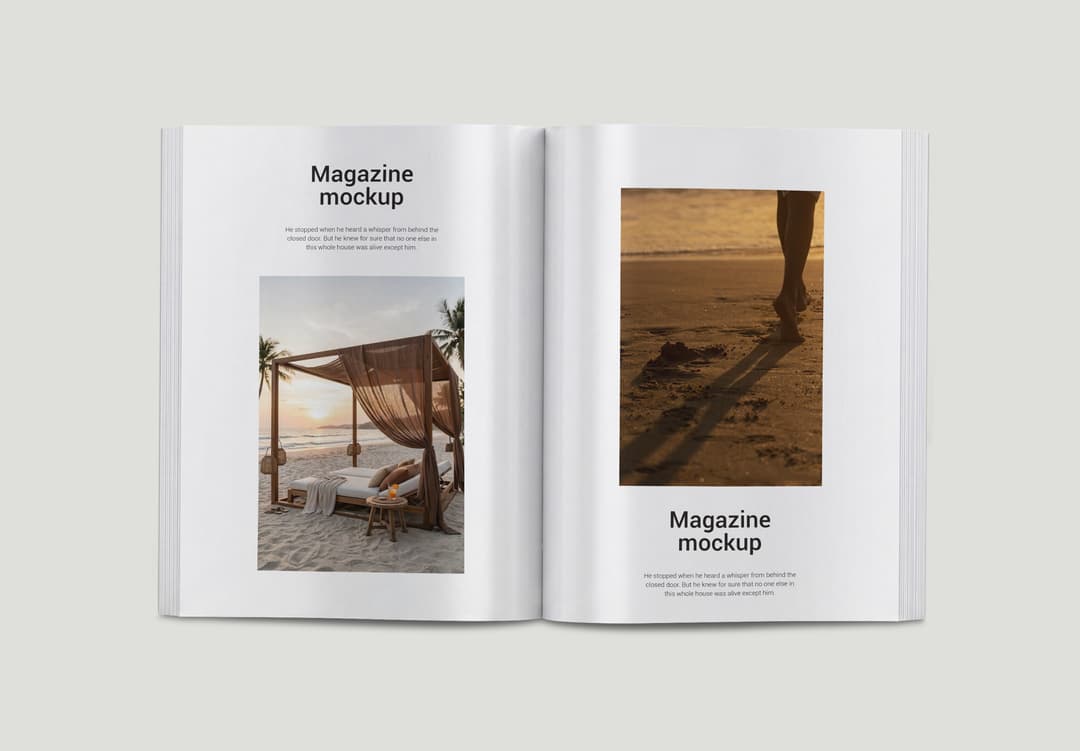 Realistic Magazine Mockup PSD | MockupHive