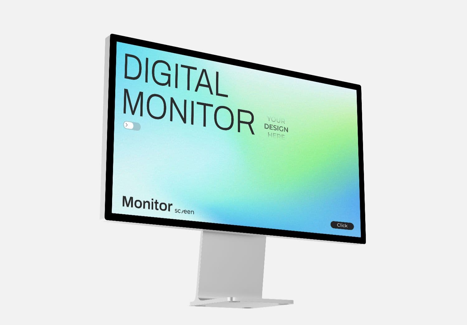 Apple Studio Display Mockup Perspective View