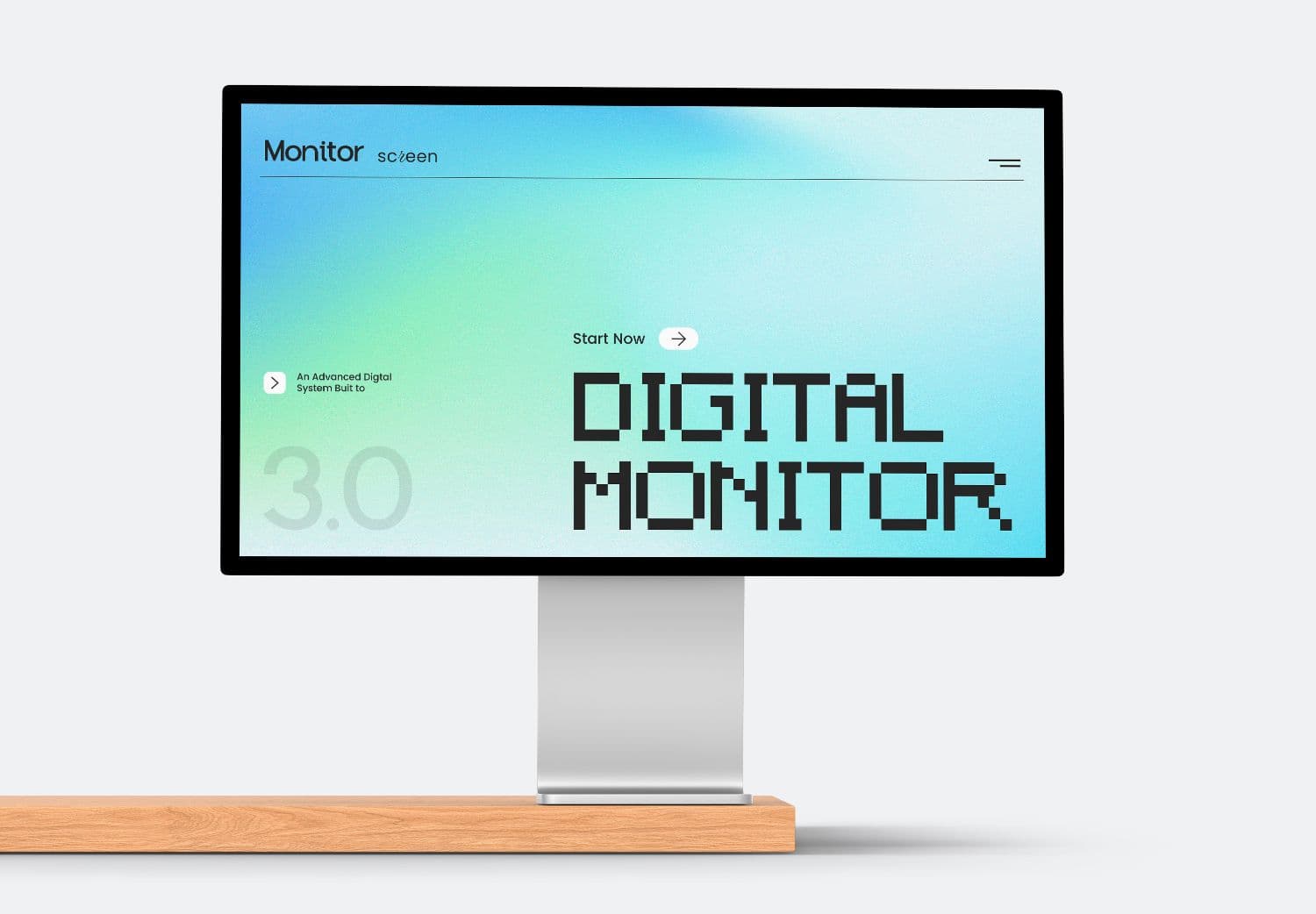 Modern Studio Display Monitor Mockup PSD