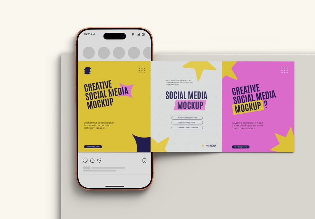 Instagram Carousel Post Mockup