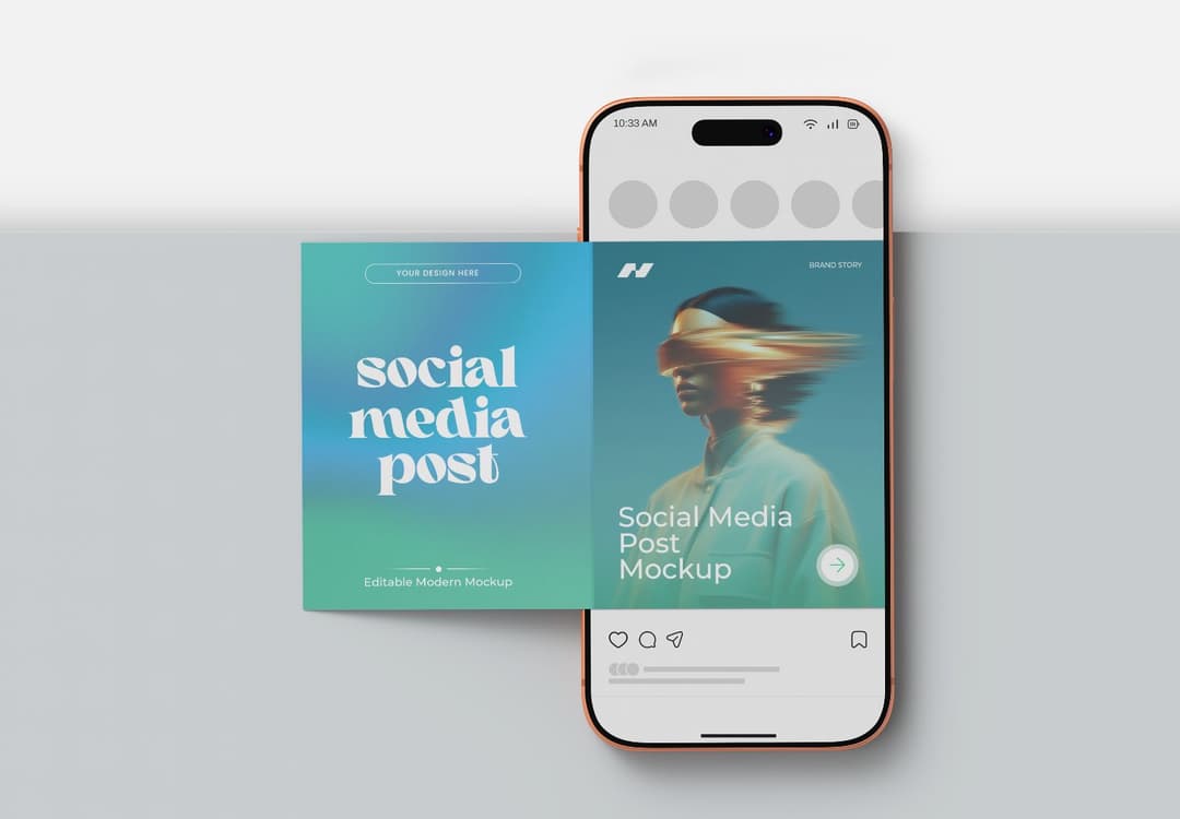 Editable Social Media Post Mockup