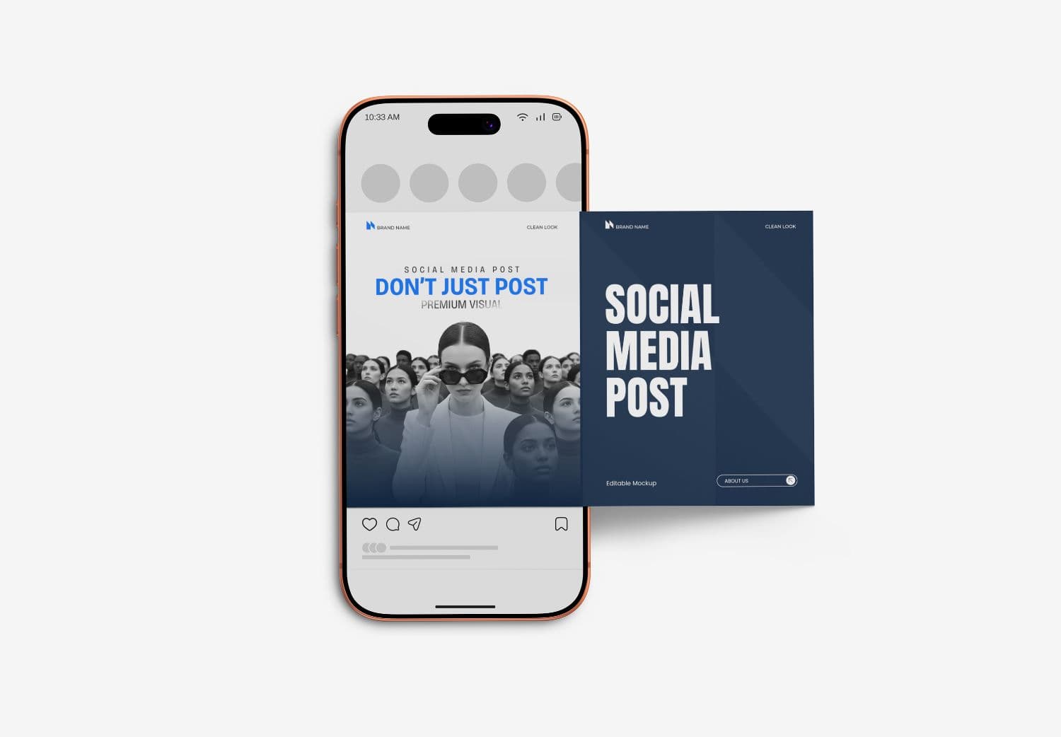 Modern Social Media Post Mockup PSD | MockupHive