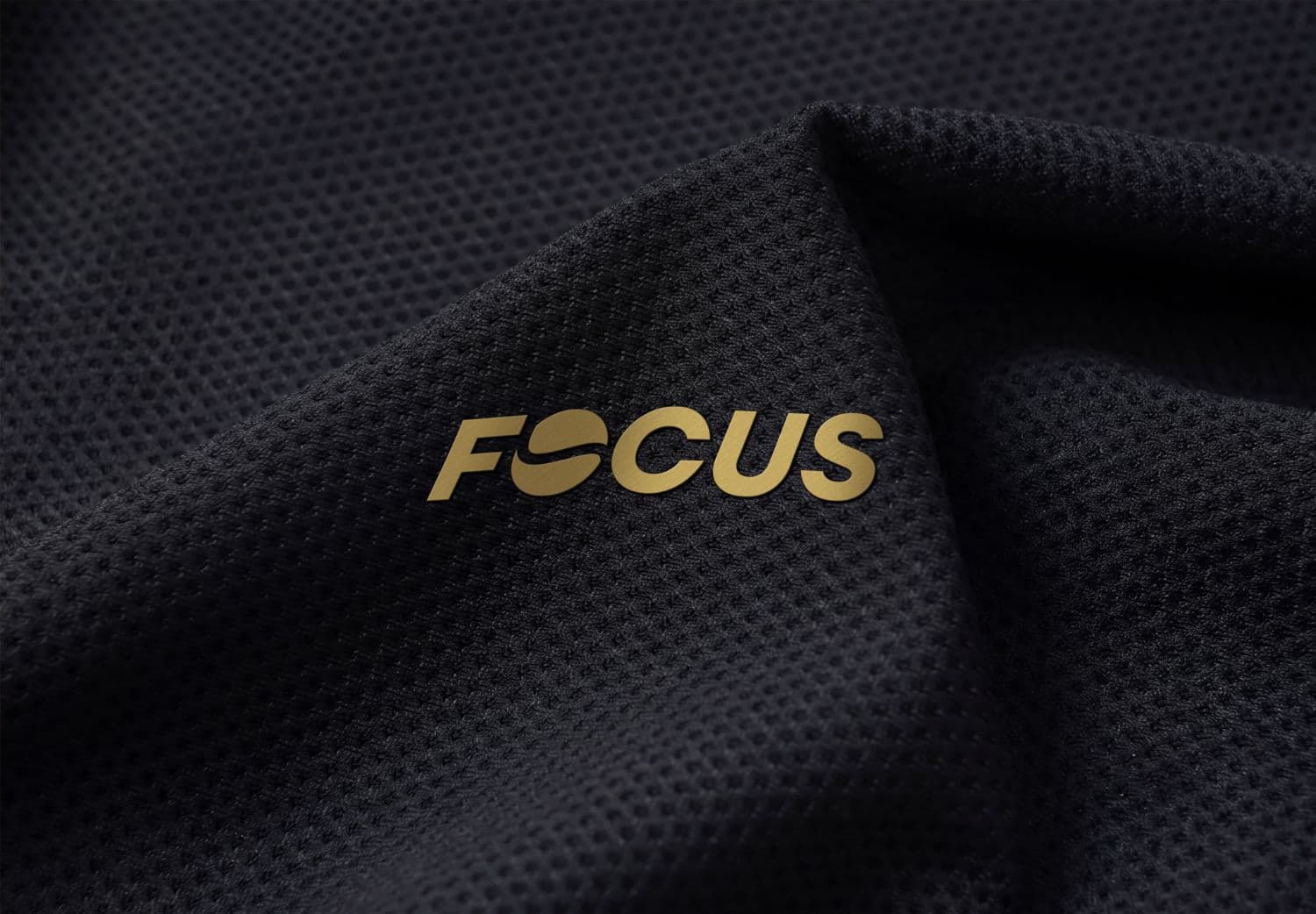 Black Fabric Logo Effect Mockup