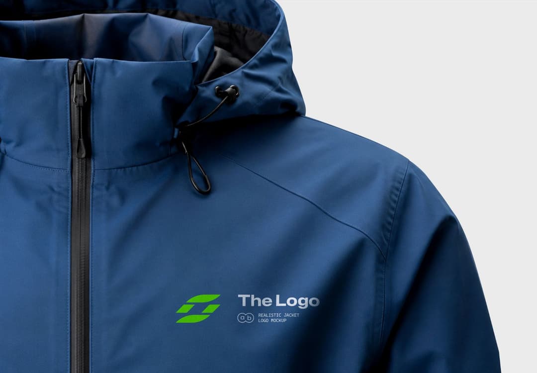 Realistic Jacket Logo Mockup