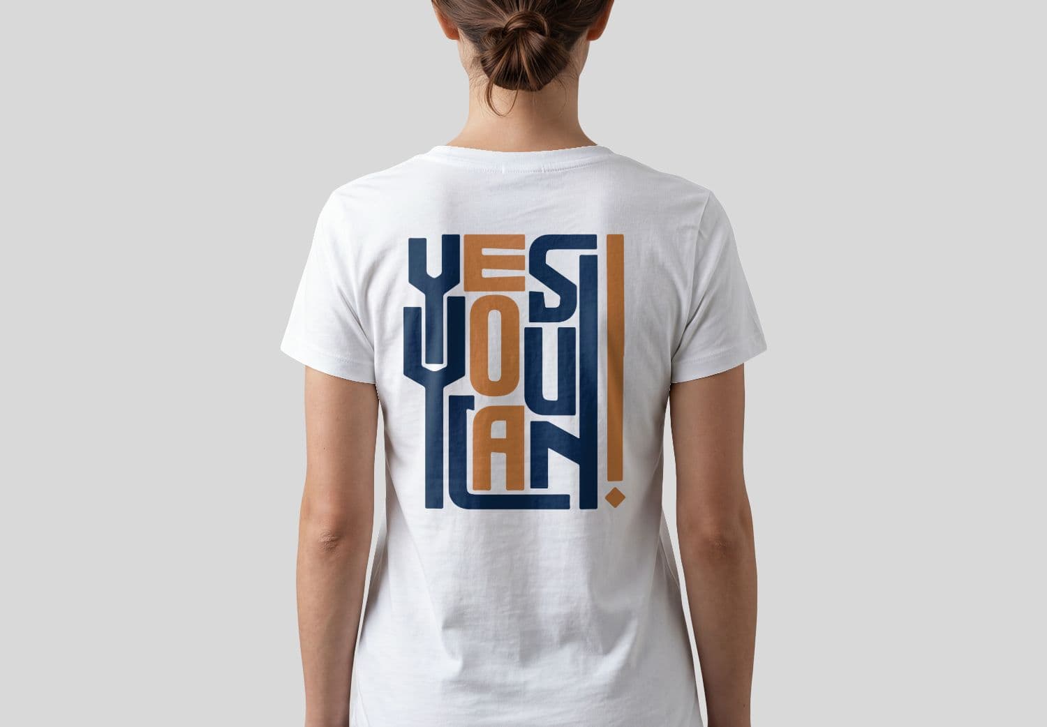 Women's T-Shirt Mockup Back View | MockupHive