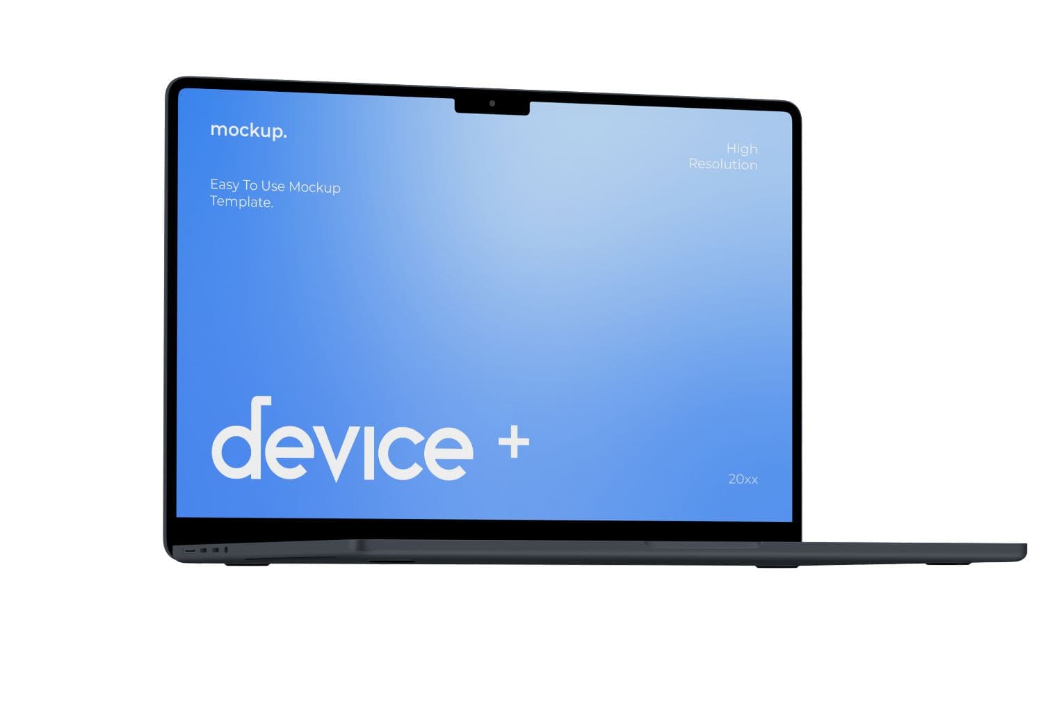 Modern Laptop Screen Mockup – Realistic Device Presentation Template